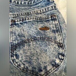 1980s Vintage Acid Washed Chic Jeans